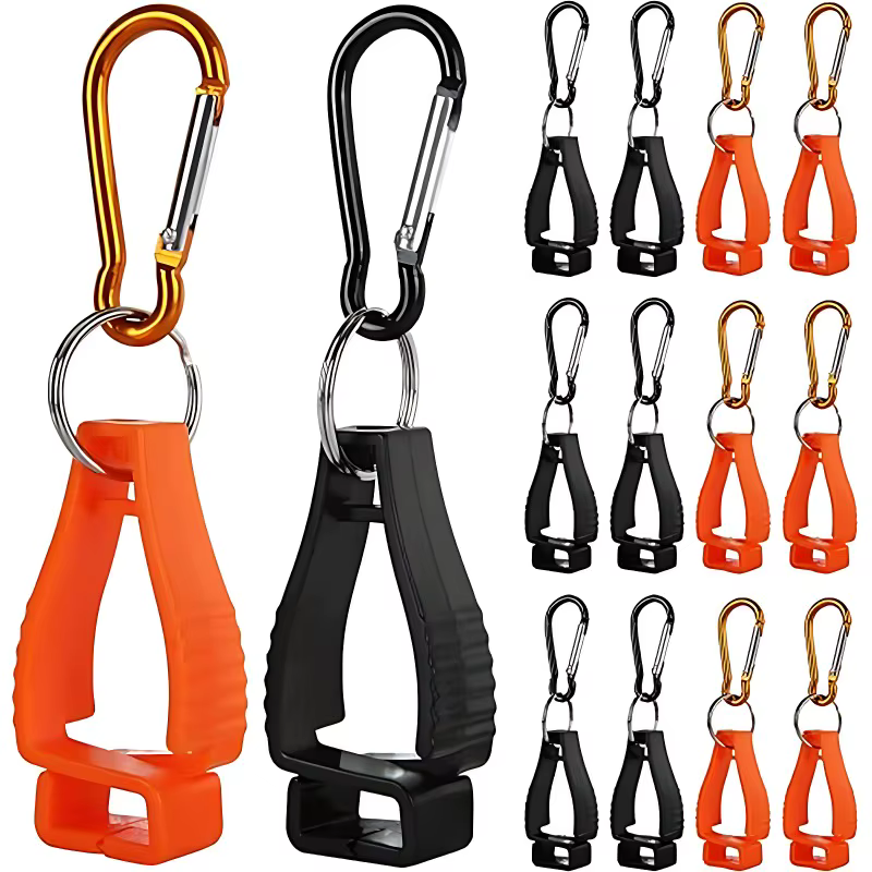1/2/5 Uds Clip para guantes colgador soporte para guantes de seguridad aleación de aluminio guantes de trabajo Clip abrazadera de trabajo accesorios protectores de guantes de traba