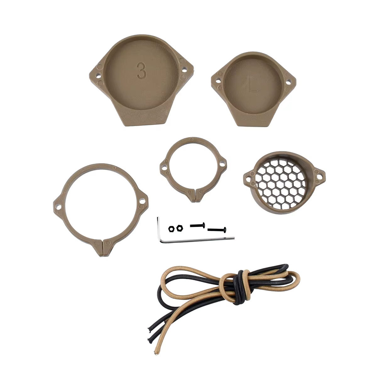 Cubierta de Lente Óptica Vorte Scope, Tapa Protectora Abatible, Cubierta Antipolvo de Ocultación Rápida, Protector de Montura de Visor, Tapa de Nylon, Cubierta Antipolvo de Ocultac