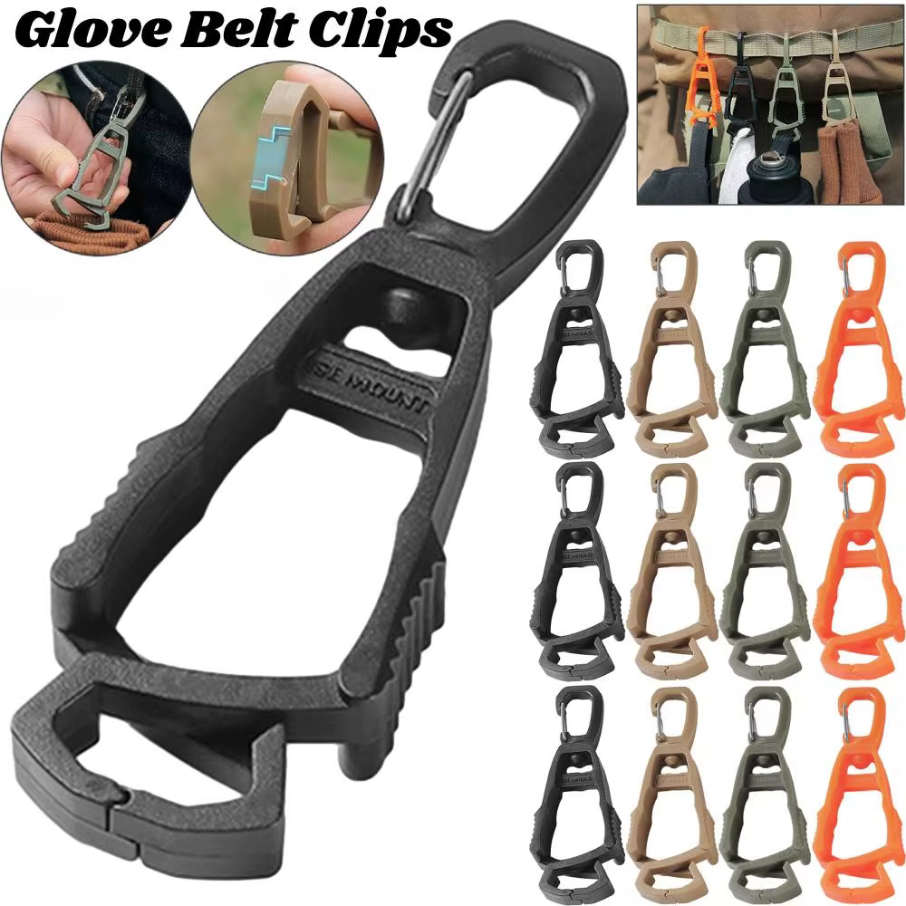 Colgador de Clip para guantes, soporte para guantes de seguridad, Clip para guantes de trabajo de plástico, abrazadera de trabajo, protector de guantes de trabajo de seguridad, her