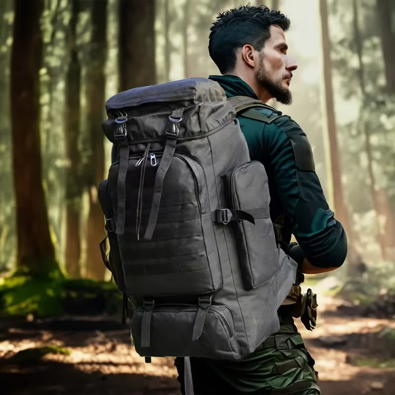 Bolsa de Montañismo de 80L/100L, bolsa de escalada, mochilas tácticas, mochila grande para exteriores, senderismo, Camping, bolsas de viaje