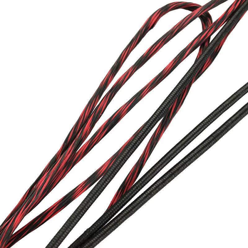 Arco recurvo de tiro con arco de 16 hebras, reemplazo de arco largo, ajuste de cuerda de arco de 48 ''-70'', tiro de cuerda de arco negro y rojo 3,49€4.81.000+ vendidosAhorra 0,35€