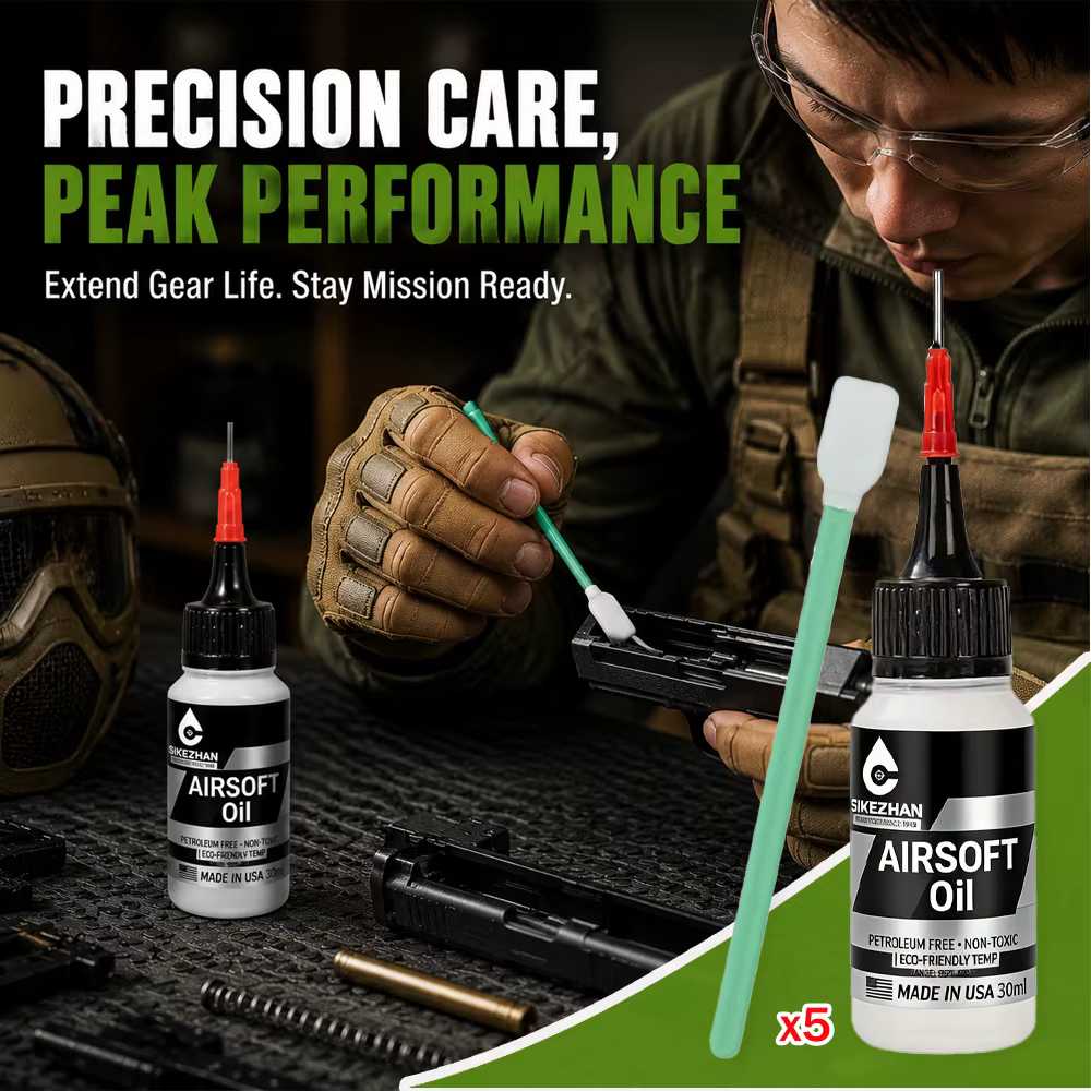 Kit de Mantenimiento Táctico para Airsoft, Aceite Lubricante, Grasa de Silicona para Válvulas GBB, Sellador de Juntas Tóricas SIKEZHAN 3,39€(0,56€/ud) -56 vendidosOferta anticip