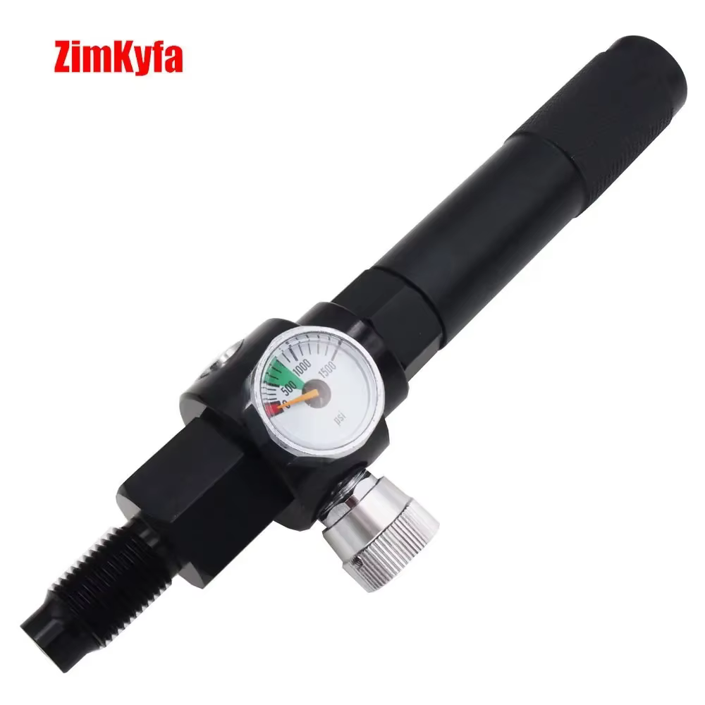 Cartucho de aire de CO2 de cápsula de 12 gramos, adaptador de cambio rápido DIY con válvula reguladora de 0-800psi con salida de roscas M16x1,5 19,19€514 vendidos18,19€ por Ud., ≥
