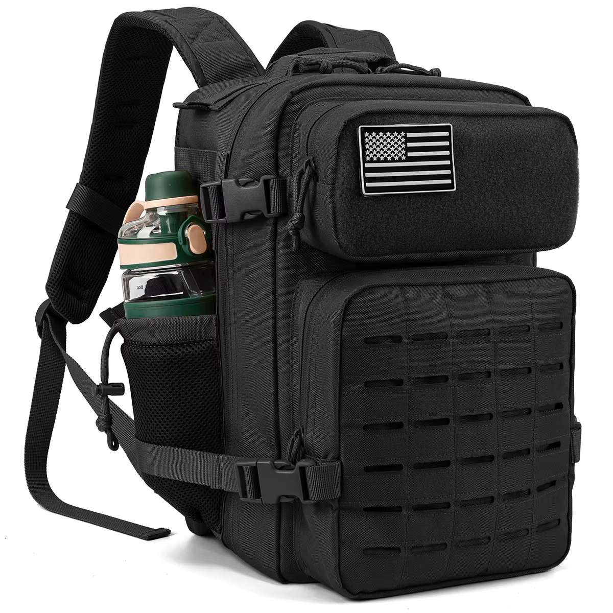 Mochila táctica de 25L, bolsa para exteriores, mochila de Fitness, mochila MOLLE, mochila de supervivencia para senderismo para mujer/hombre, portavasos doble para hombre 15,08€4.9