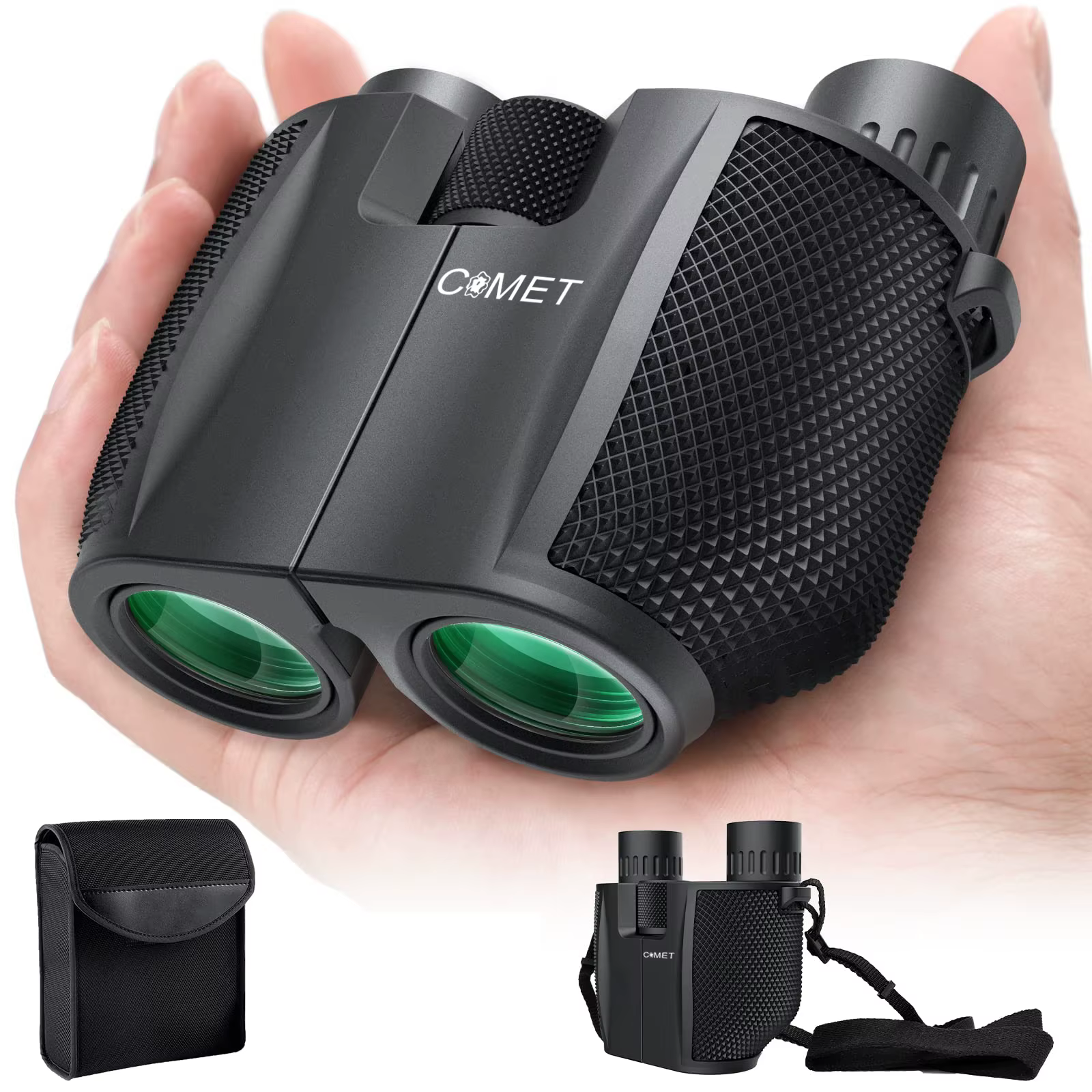 Binoculares COMET 10X25 telescopio HD de bolsillo de largo alcance plegable compacto Bak4 Prisma Binocular alcance óptico lente FMC para caza 18,89€4.82.000+ vendidosAhorra 17,44€T