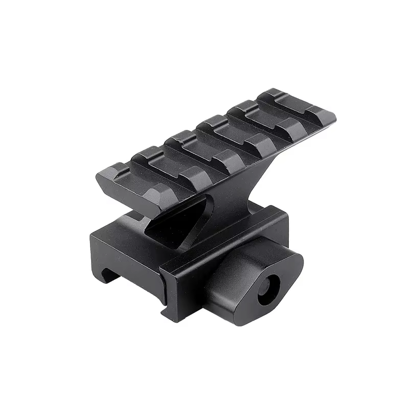 Base Elevadora QD de 5 Ranuras para Mira Telescópica, Adaptador de Perfil Alto para Mira de Punto Rojo, para Riel Picatinny de 20mm, Accesorios Tácticos para Armas de Juguete