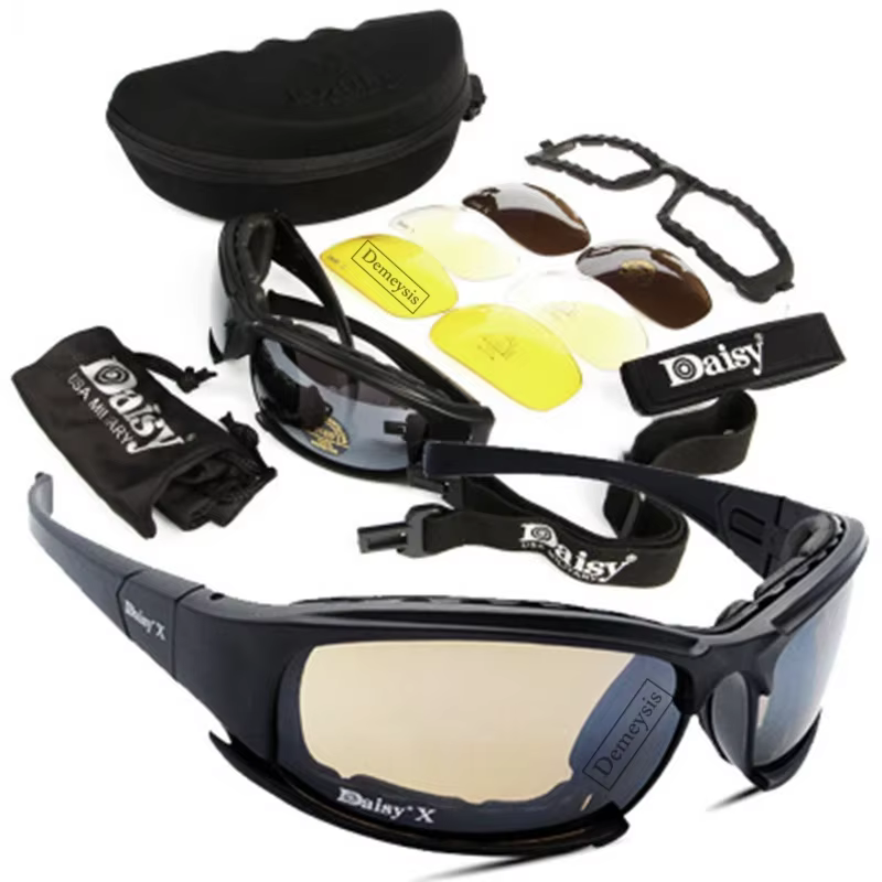 Daisy-Gafas polarizadas tácticas para deportes al aire libre, Gafas de sol con 4 lentes, caja Original, Gafas para disparar y senderismo 8,39€4.63.000+ vendidosAhorra 0,4€Top venta
