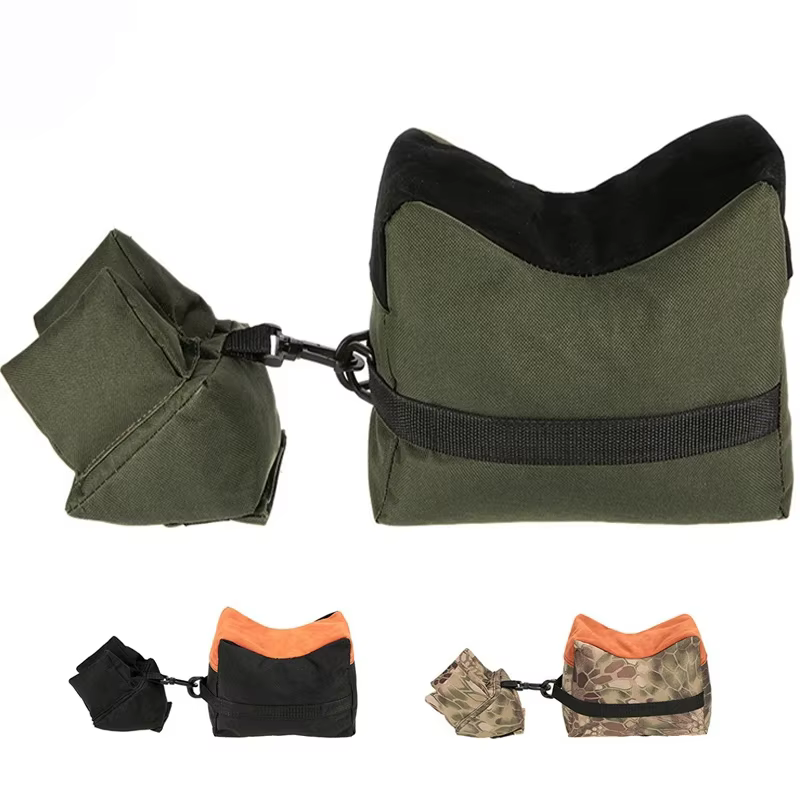 Set de Bolsas de Soporte Táctico para Rifle de Francotirador, Soporte Delantero y Trasero para Rifle, Banco de Tiro, Soporte de Saco de Arena Sin Relleno, Bolsa de Accesorios de Ca