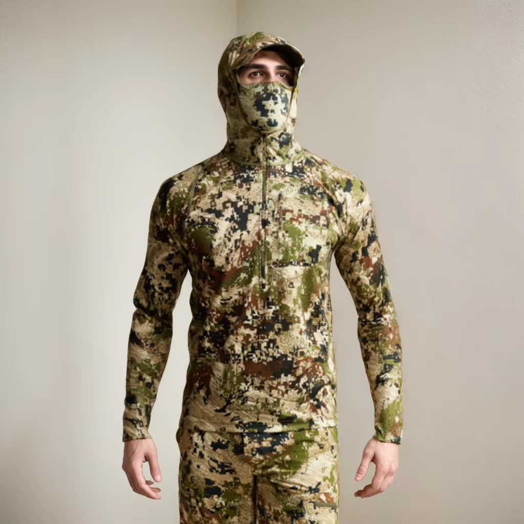 Sudadera Ligera con Capucha y Camuflaje, Camiseta con Máscara para Caza y Pesca - Ropa de Camuflaje Transpirable para Exteriores 40,09€4.6294 vendidosAhorra 8,26€6 × 6,68€ sin inte