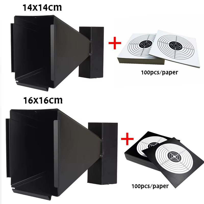 Objetivo de tiro de acero de 14 cm para pistola de bolas BB, atrapador de balas, objetivo de tiro para rifle de perdigones con 100 unidades de papel 20,59€31,68€ -35%4.858 vendidos