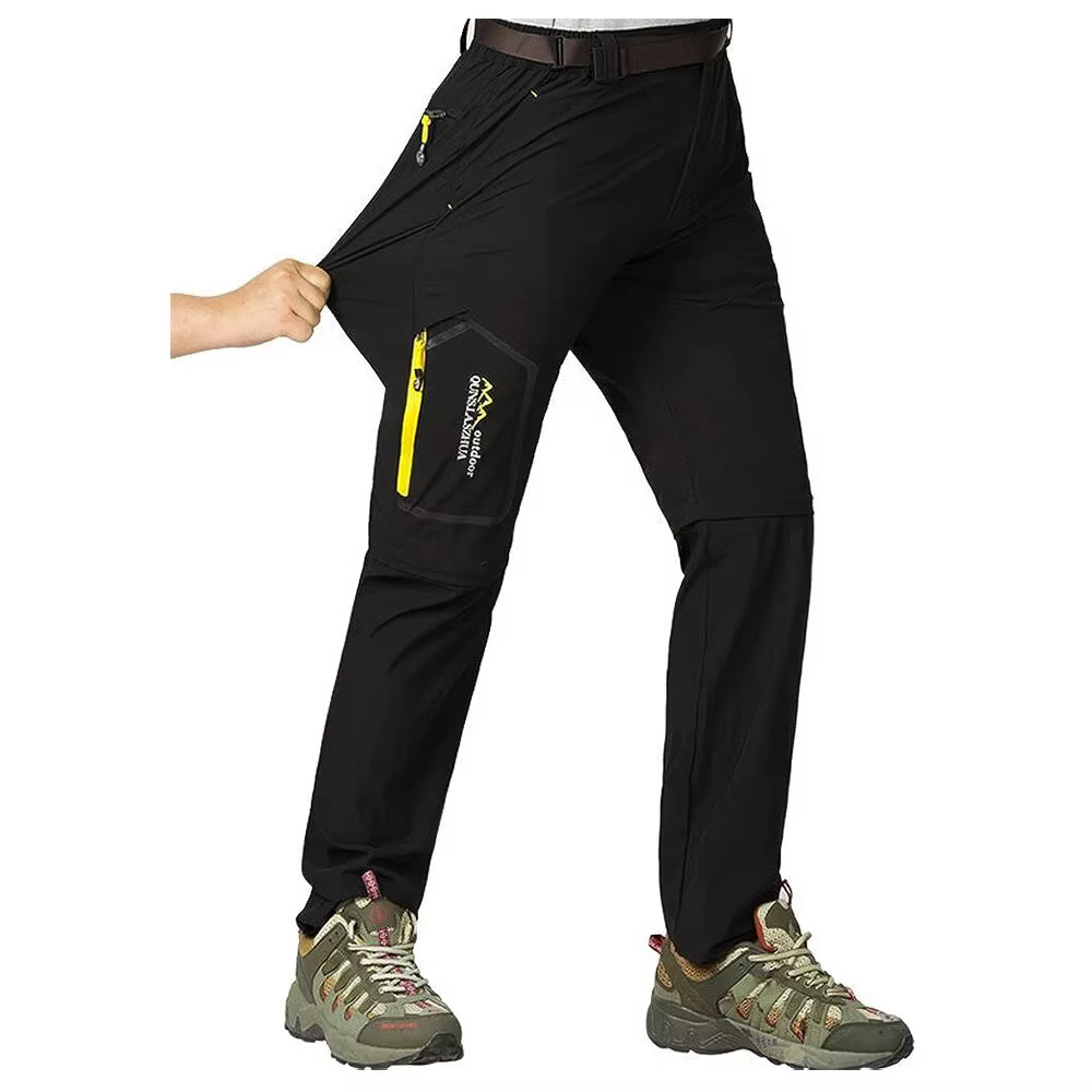 Pantalones de senderismo de primavera para hombre, impermeables, se pueden convertir en pantalones cortos, ropa de pesca, ropa de escalada, pantalones Anti-UV de secado rápido 18,9