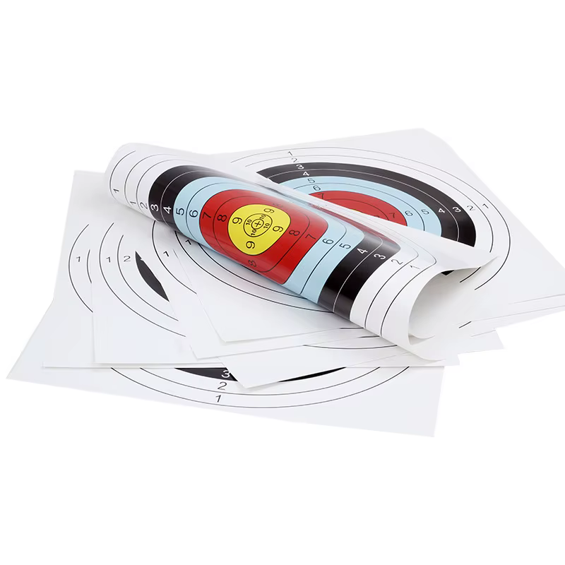 24 Uds 40x40cm accesorios de entrenamiento de práctica facial de papel de destino de tiro con arco duradero 2,38€4.646 vendidosAhorra 0,52€PrevisualizarArtículos similares