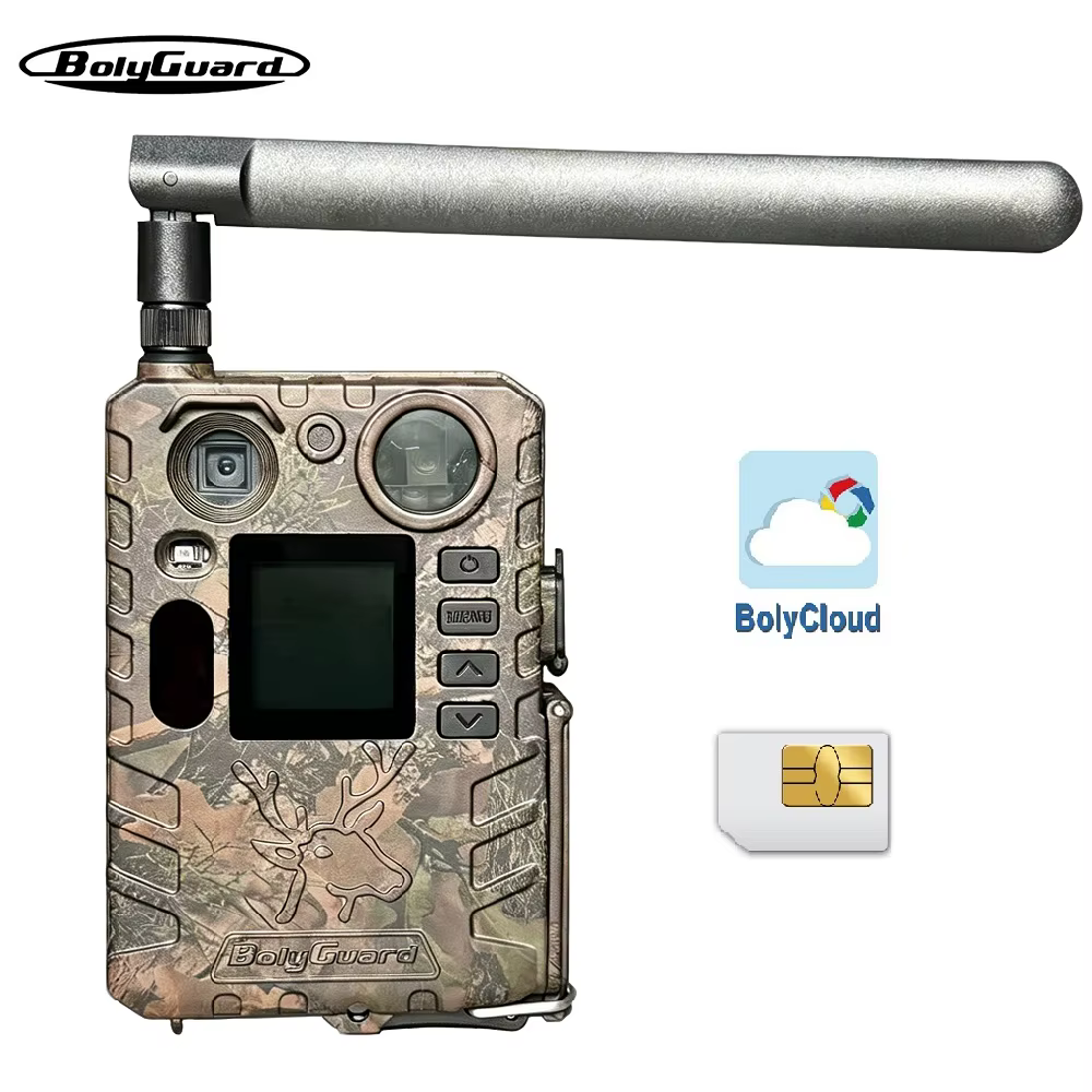 Cámara de Caza Celular BolyGuard con Bloqueo SIM, 4G LTE, Visión Nocturna de 940nm, Inalámbrica, para Exteriores, para Fauna Silvestre (BG410-MS) 98,99€510 vendidosAhorra 98,99€Env