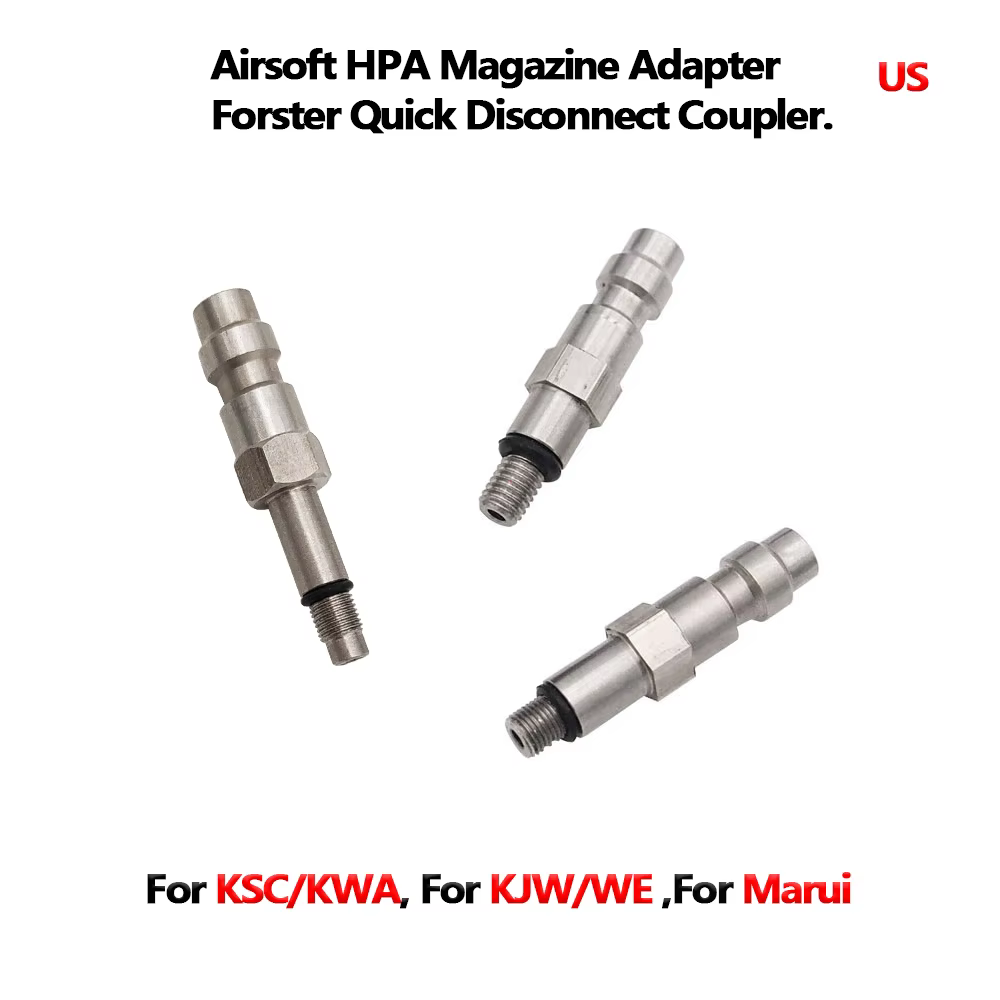 Adaptador de válvula de grifos de revistas HPA, sonda de buscador macho, acoplador de desconexión rápida (versión estadounidense) para KSC/KWA,KJW/WE,Marui,VFC 2,85€4.81.000+ vendi