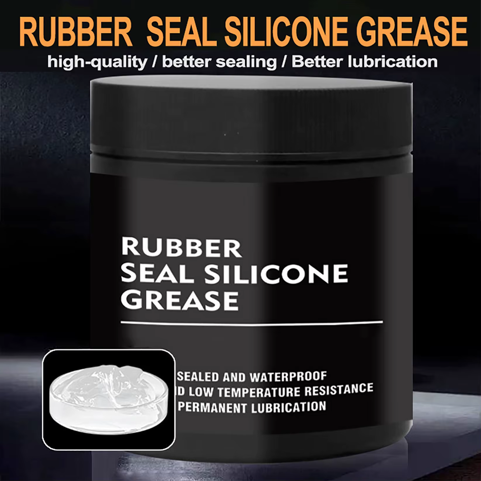 Grasa lubricante de silicona resistente al agua, 30/50/80/100g, sello de goma para coche, juntas tóricas, reparación de acondicionador, mantenimiento, herramientas de grasa de liti