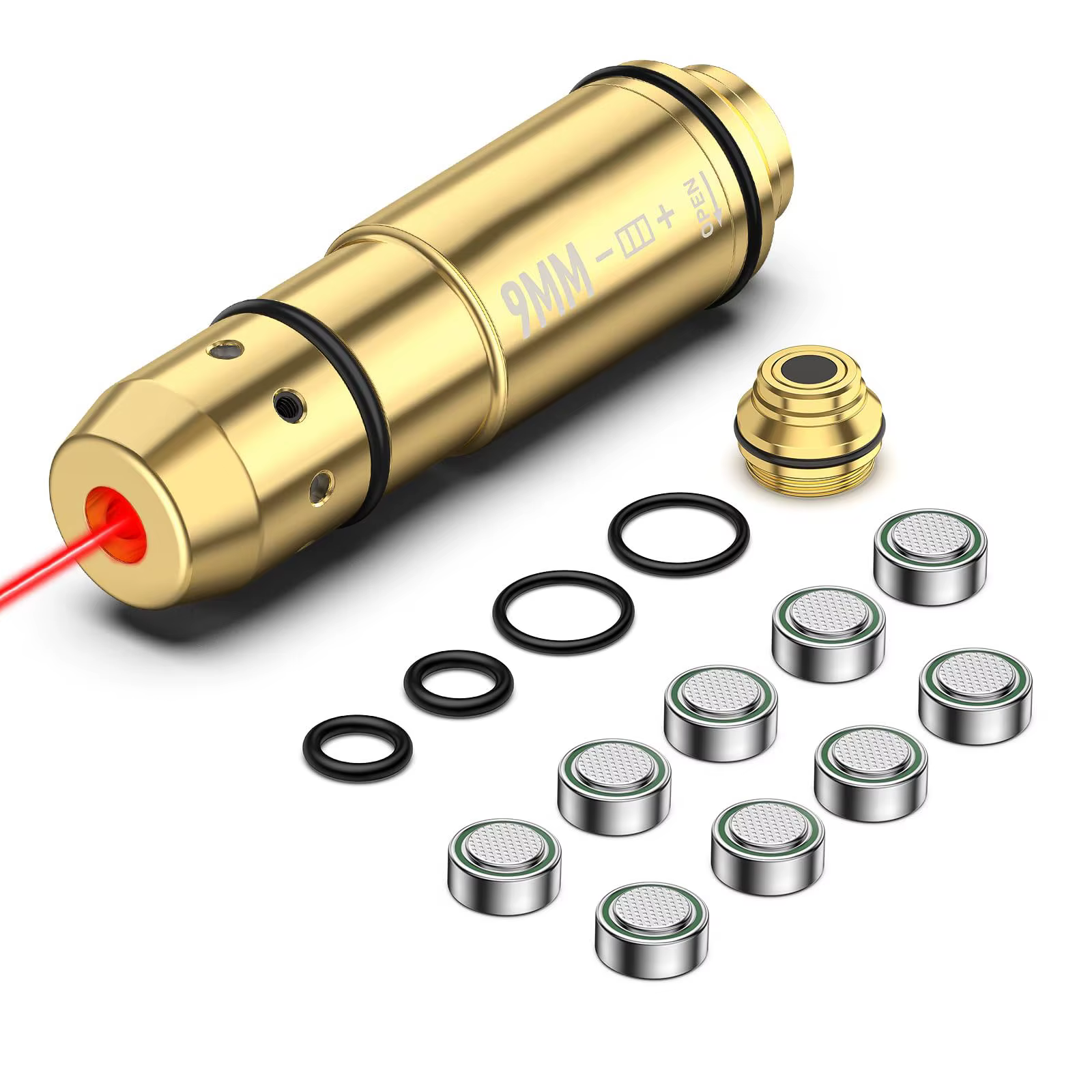 Cartucho de entrenamiento de borosambios láser rojo con mira de orificio de 9mm con baterías para entrenamiento de fuego seco de latón 5,79€14,47€ -59%4.3224 vendidos-5% con moneda