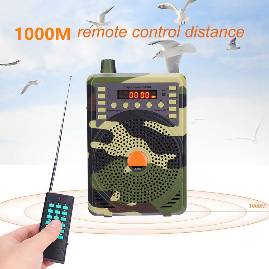 Amplificador de Control remoto de 1000M, amplificadores de sonido profesionales de tamaño pequeño, señuelo para llamadas, altavoz, herramienta de caza, amplificadores de sonido 39,