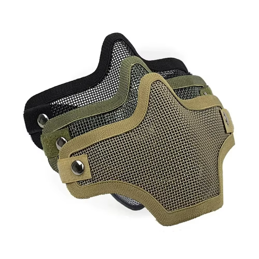 Accesorios XZ para Pistola de Airsoft, Máscara Táctica de Protección con Malla Metálica para Tiro y Caza al Aire Libre