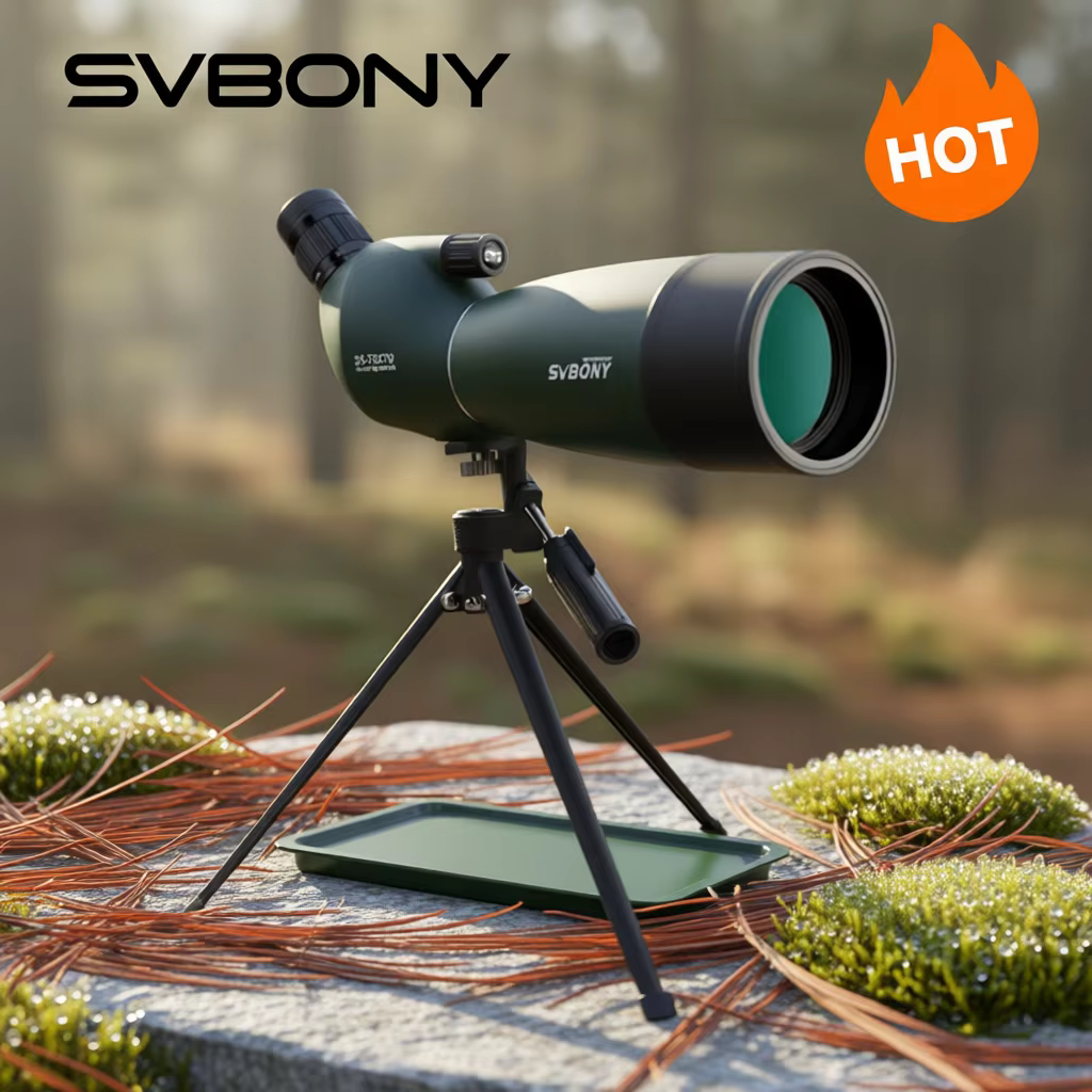 SVBONY 25-75x70 Telescopio de observación con zoom potente, monocular FMC BAK4, resistente al agua, para observación de aves, tiro al blanco, equipo de acampada con trípode 46,38€4