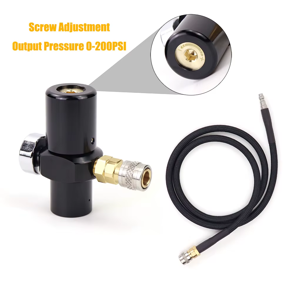 Regulador HPA CO2 de baja presión SFR (SUPER FAST REFRESH), presión de salida de línea remota 0-200psi con acoplador de buscador estadounidense, calibre de 300PSI 11,49€4.7208 vend