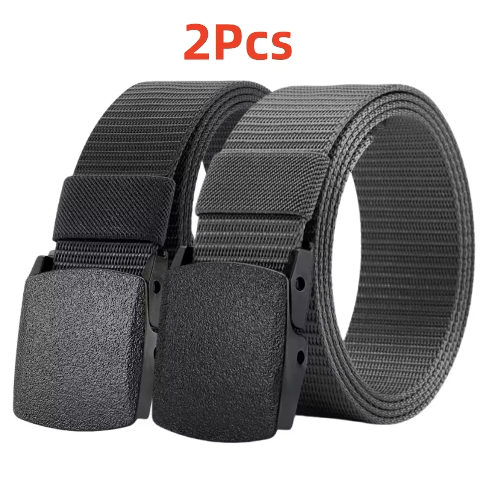 2 uds nueva hebilla automática cinturón de nailon caza al aire libre cinturón de lona táctico multifuncional cinturón de alta calidad para hombres 3,17€(3,82€/ud)4.62.000+ vendidos