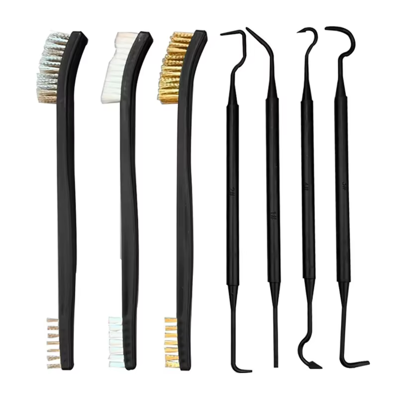 Gran oferta 7 unids/set kit de limpieza de armas Universal Kit de limpieza de armas de caza cepillo juego de limpieza de pistola herramienta de selección 1,85€4.61.000+ vendidos1,7