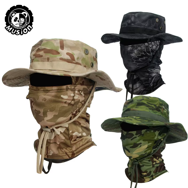 Musion Boonie sombrero pasamontañas traje sombrero plegable protección solar gorra de pesca transpirable pescador caza al aire libre pesca ancho H 4,61€4.71.000+ vendidos4,38€ por
