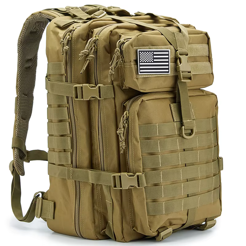 Mochilas tácticas para hombre de 45L, bolsas de viaje para exteriores, paquete escolar 3P, paquete EDC Molle para senderismo, bolsa de caza, equipo de camping 20,02€4.9700+ vendido