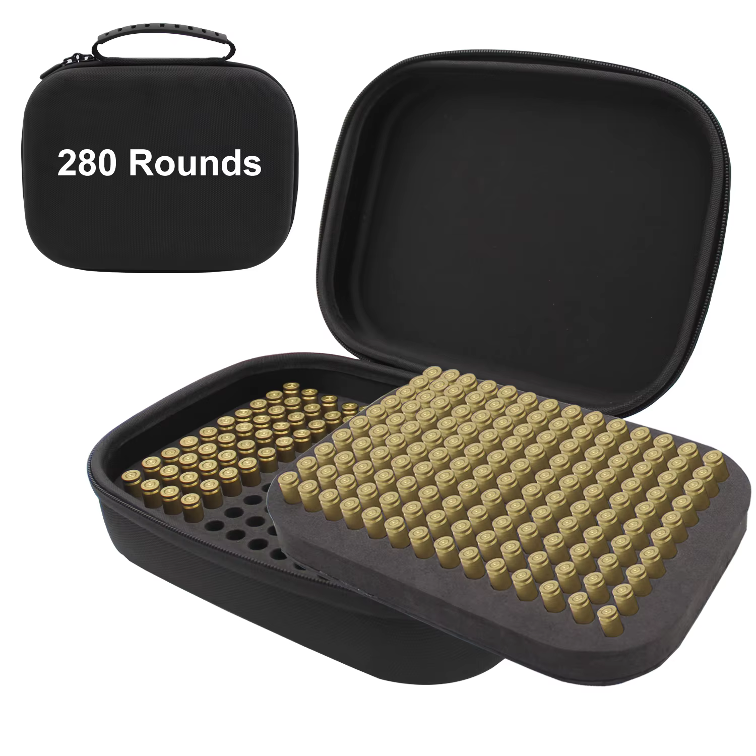 Caja de almacenamiento de balas de 280 rondas y 9mm, estuche de municiones de doble capa, soporte para bolsa de munición, accesorios de tiro portátiles 14,69€4.9180 vendidos13,89€