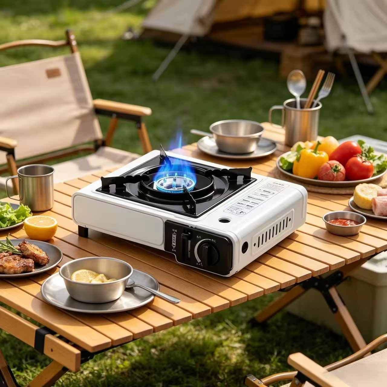 Estufa de Gas Portátil 2026, Diseño Compacto para Hot Pot, Barbacoa, Camping, Cocina al Aire Libre, Estufa de Cassette Ligera 42,79€4.8138 vendidosAhorra 42,79€Envío gratis a parti
