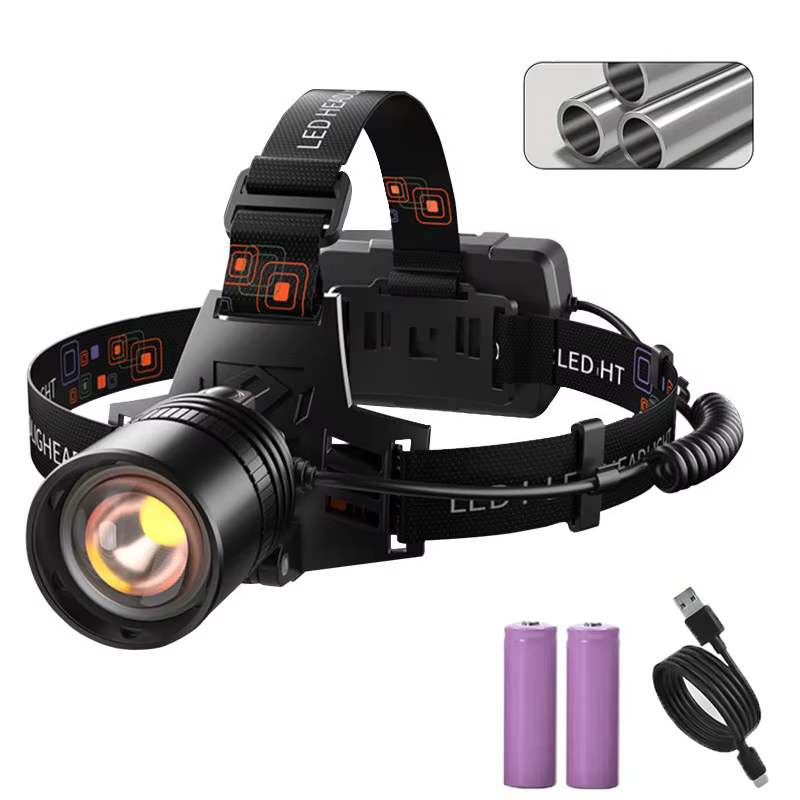 Potente linterna frontal LED de aleación de aluminio, cabezal Led de alto Lumen, recargable, para acampar, búsqueda, caza y pesca 8,19€4.62.000+ vendidosAhorra 0,94€Top ventas en A