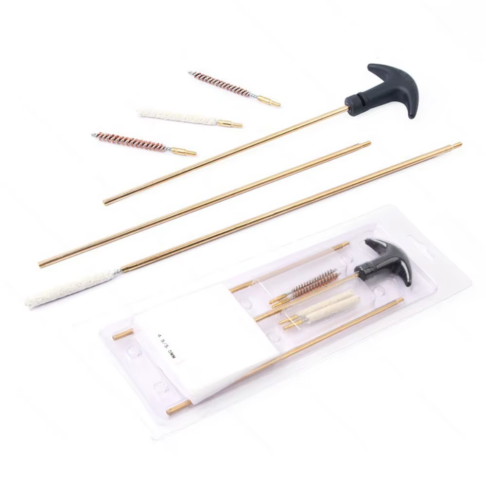 Kit de Limpieza de Barril de 4.5/5.5MM 177 y .22, Cepillo y Varilla para Limpiar Rifles, Pistolas y Armas de Aire Comprimido, Accesorios de Caza, Juego de Herramientas para Limpiar