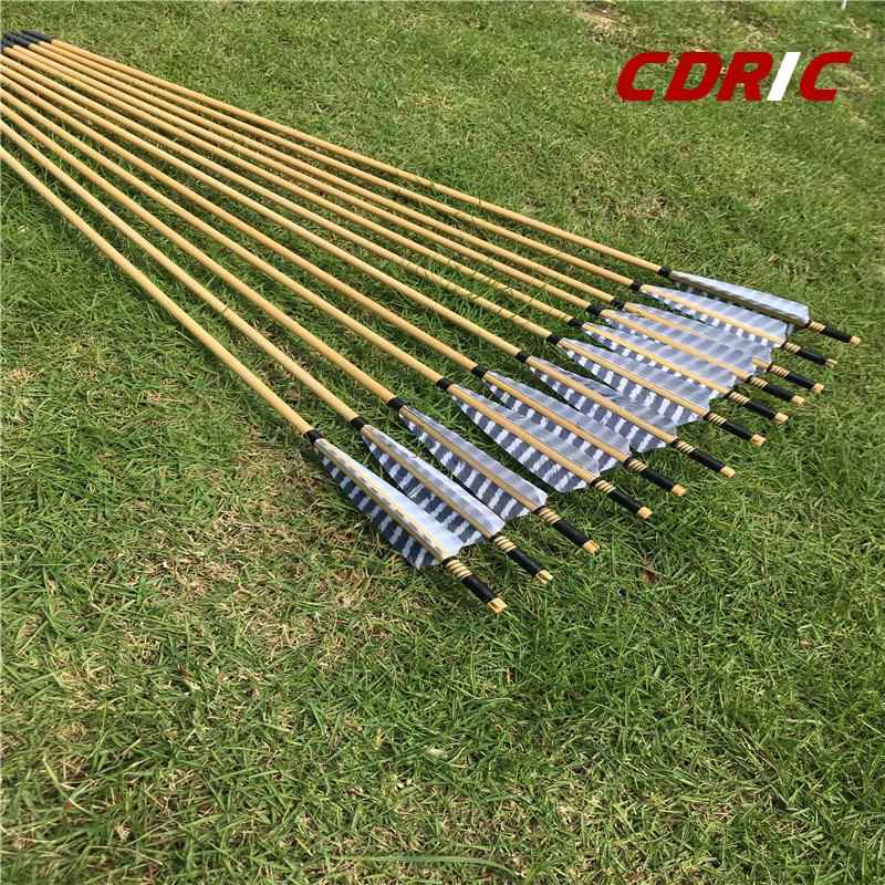 Flechas de madera con plumas de pavo para tiro con arco largo, arcos de 25 a 70 libras, 32 pulgadas, 6, 12 o 24 unidades 22,99€3.545 vendidosAhorra 5,39€Precio más bajo en 90 díasP