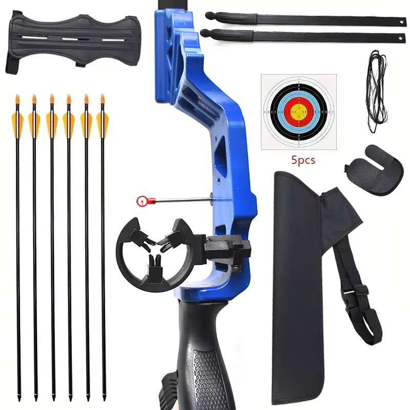 Enviado desde el Almacén ES, Juego de Arco Recurvo de Metal, Accesorios de Tiro con Arco de 40 Libras, Arco Desmontable y Ensamblable 52,25€53 vendidosAhorra 78,53€Envío gratisPrev