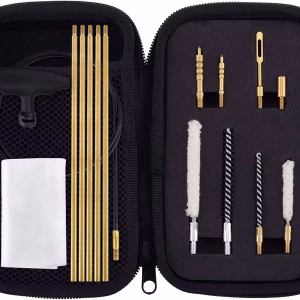 Raiseek-Kit de limpieza de pistola de aire Cal 177 y 22, mopa de algodón, varilla de limpieza de latón, cepillos de nailon, organizador compacto con cremallera C