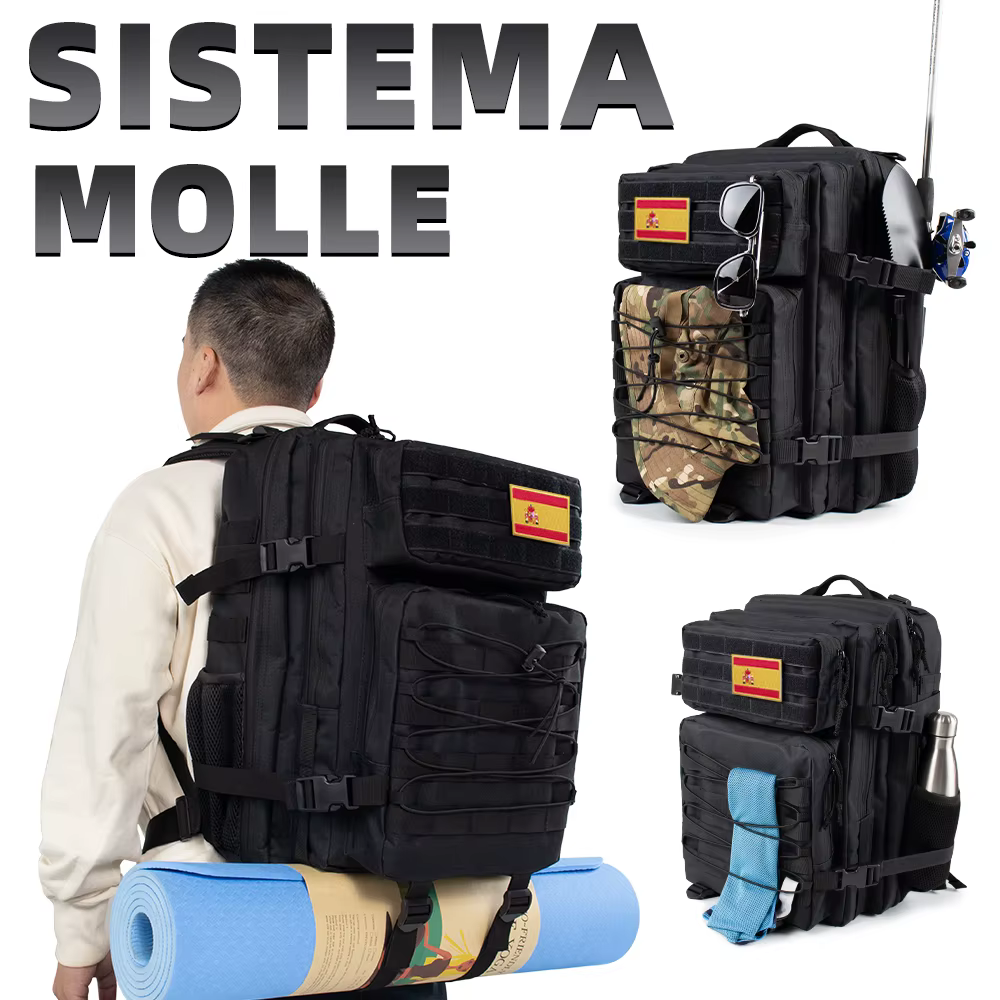 Mochila de caza de 50L/32L, mochila táctica militar para hombre, para deportes al aire libre, viajes, senderismo, camping, supervivencia, asalto 19,36€58 vendidosAhorra 55,78€Ofert